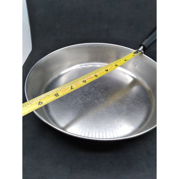 Vtg. Revere Ware 9 inch Skillet No Lid  Copper Bottom 921 Canton ILL USA - Picture 8 of 12